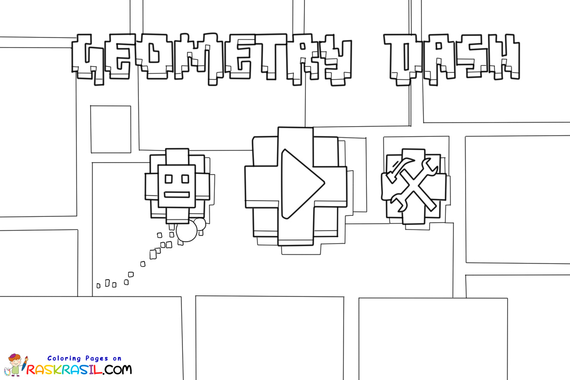 Geometry Dash Coloring Pages