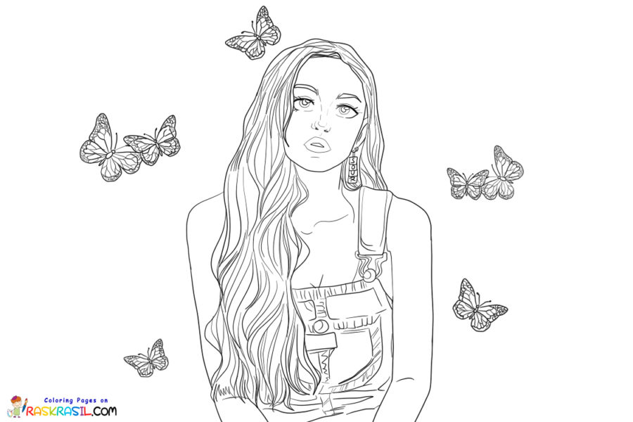 Olivia Rodrigo Coloring Pages