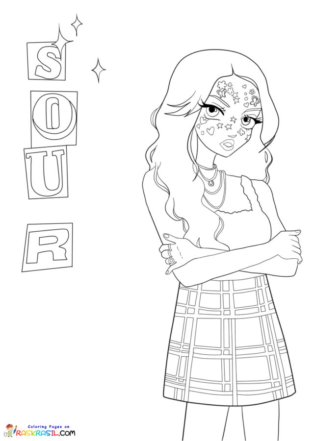 Olivia Rodrigo Coloring Pages