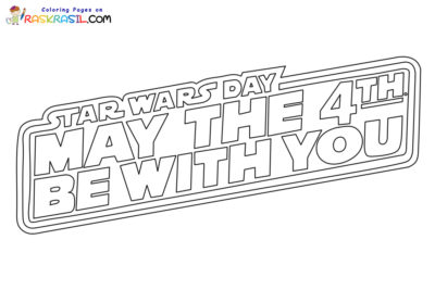 May the Fourth Be with You Coloring Pages
