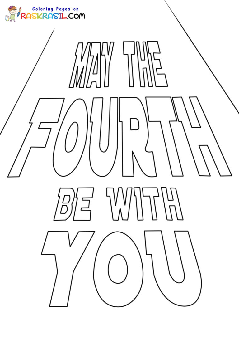 May the Fourth Be with You Coloring Pages