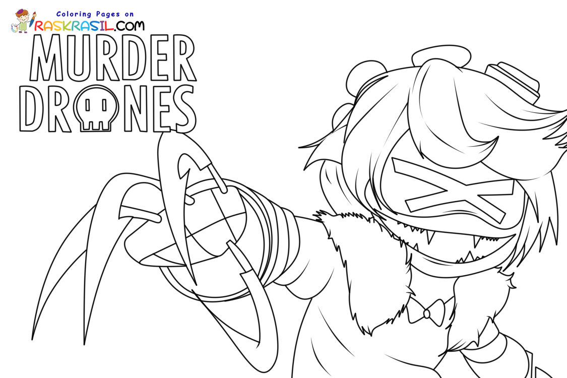 Murder Drones Coloring Pages