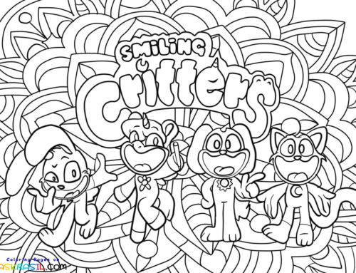 Smiling Critters Mandala Coloring Pages