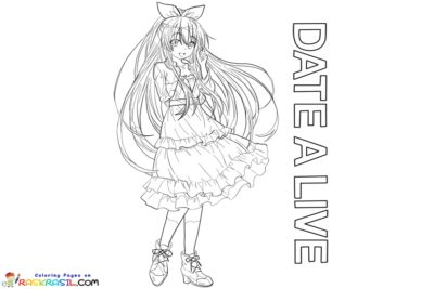 Date A Live Coloring Pages