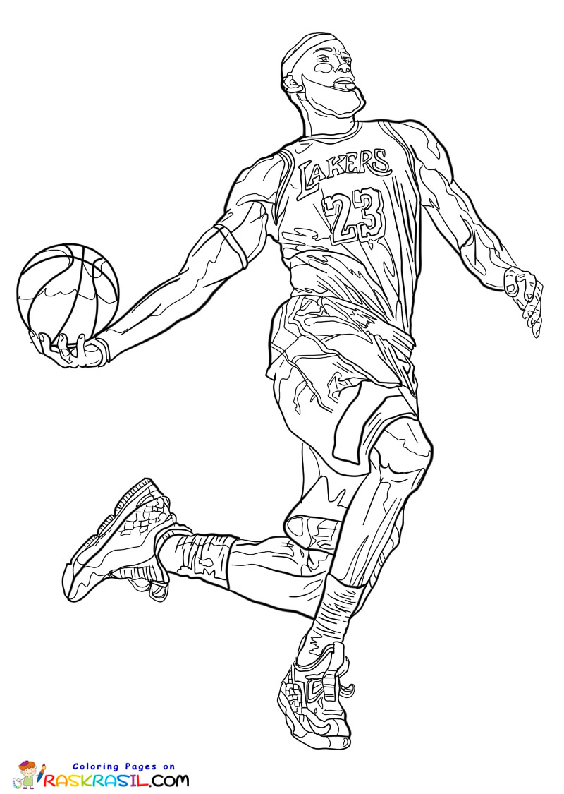 Lebron James Coloring Sheet Free