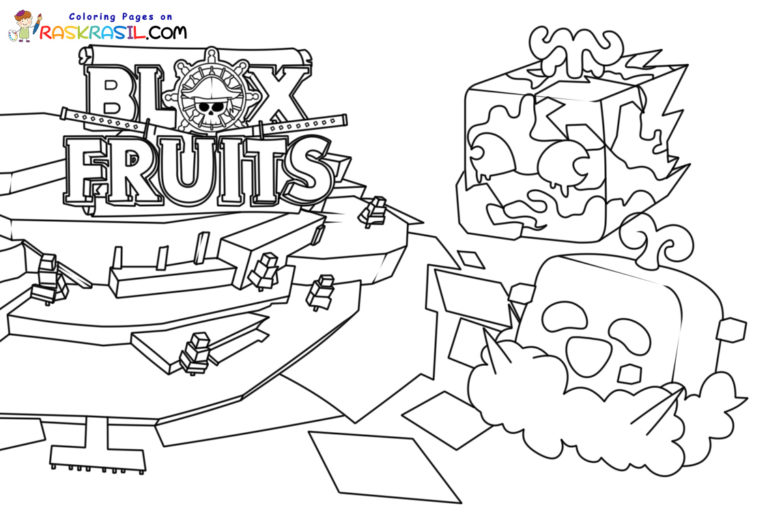 Blox Fruits Coloring Pages