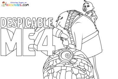 Coloriage Moi, Moche et Méchant 4 à imprimer