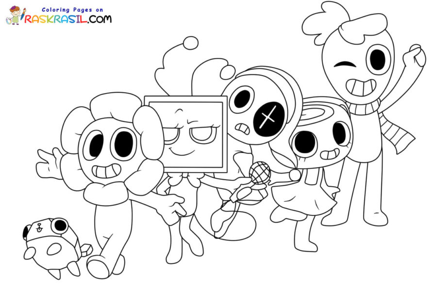 Dandy's World Coloring Pages