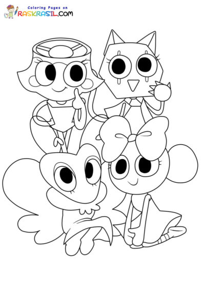 Dandy's World Coloring Pages Free Printables