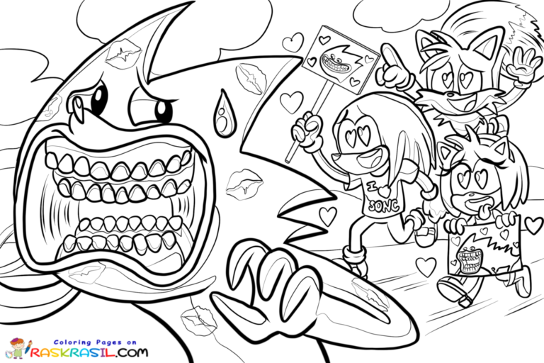 Shin sonic coloring pages free printables
