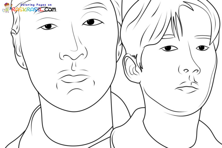 Coloriage Squid Game 2 à imprimer