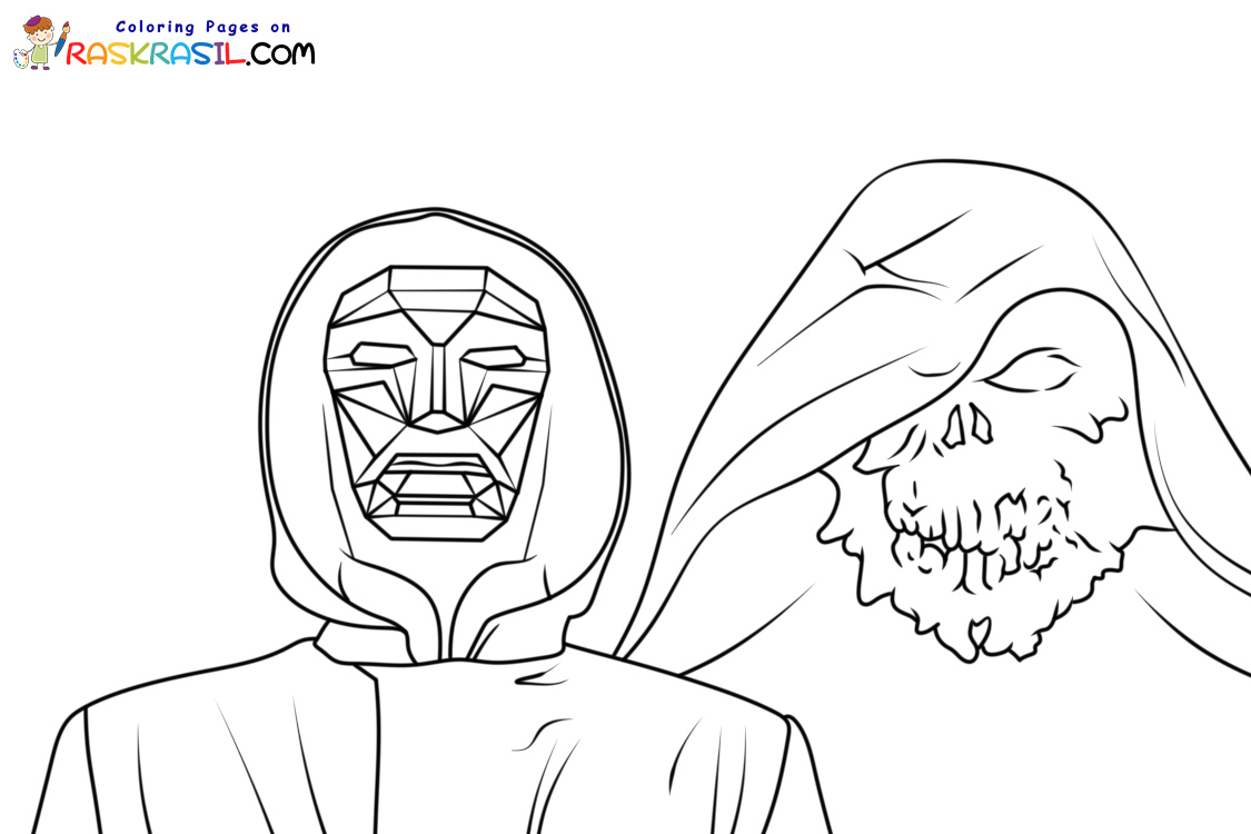 Dibujos El juego del Calamar 3 para Colorear