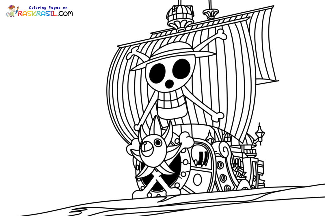 Raskrasil.com-Thousand-Sunny-One-Piece-Coloring-Page