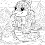 Raskrasil.com-Christmas-Snake-Coloring-Page