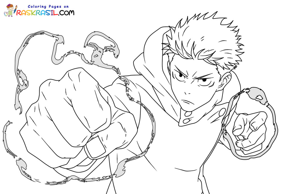 Kolorowanki Jujutsu Kaisen Darmowe Malowanki Do Wydruku