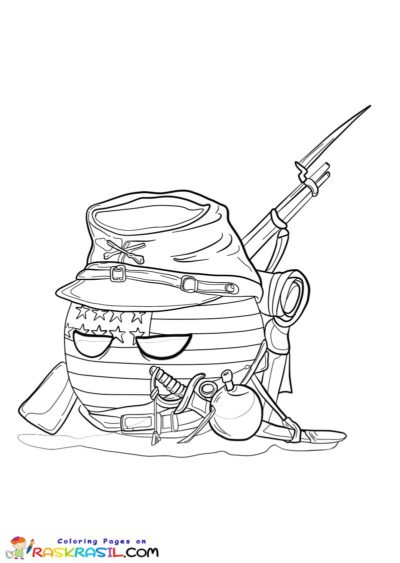 Countryballs Coloring Pages | Free Printables