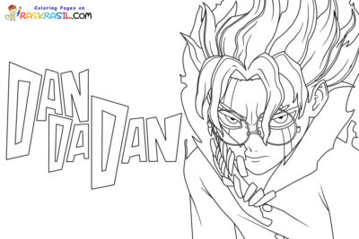 Раскраски Дандадан | Распечатать бесплатно