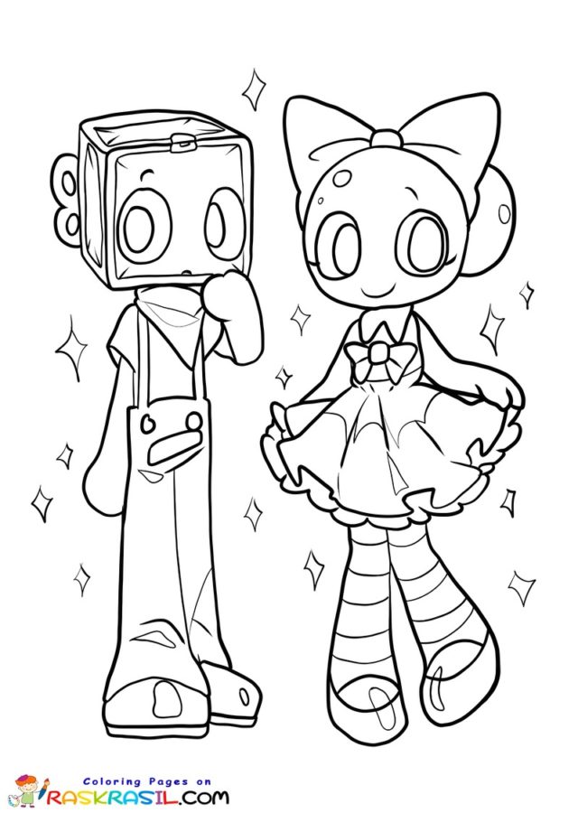 Disegni di Dandy's World da Colorare