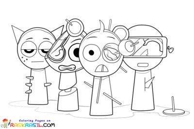 Sprunki Incredibox Coloring Pages | Free Printables