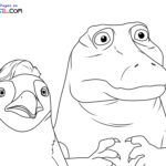 Ausmalbilder-Die-Schule-der-magischen-Tiere-3-Pinguin-und-Krokodil