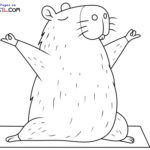 Raskrasil.com-Capybara-Doing-Yoga-Coloring-Page