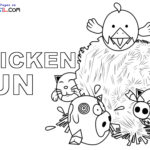 Raskrasil.com-Chicken-Gun-Coloring-Page-Rooster-Cloe-Cat- Ulli-Cow-Rooster-Rudy-Melvin-Pig