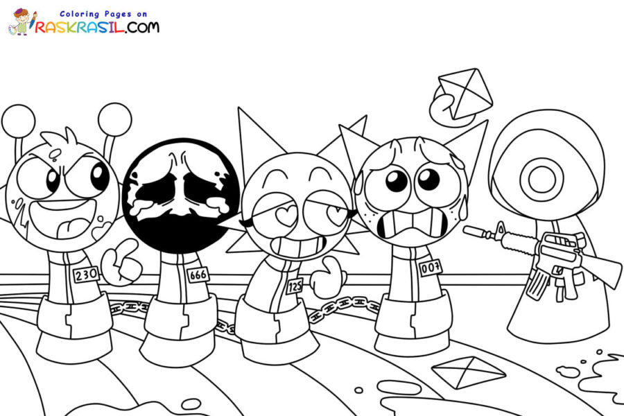 Sprunki Incredibox Coloring Pages | Free Printables