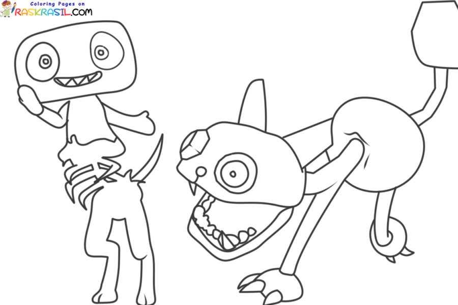 Disegni di Dandy's World da Colorare