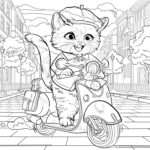 Raskrasil.com-Cute-Cat-Coloring-Page