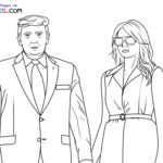 Raskrasil.com-Donald-Trump-and-Melania-Trump-Coloring-Page
