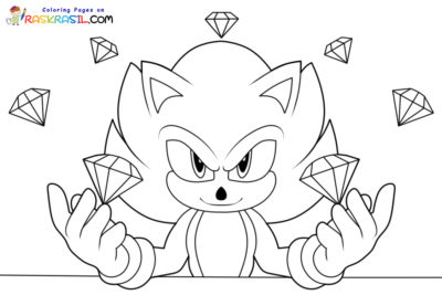 Раскраски Супер Соник | Распечатать бесплатно