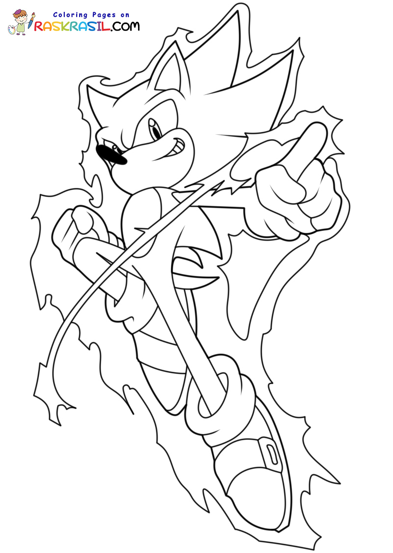 Super Sonic Coloring Pages | Free Printables