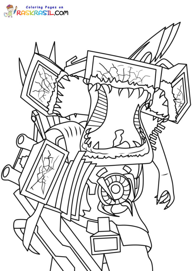Skibidi Toilet Coloring Pages | Free Printables