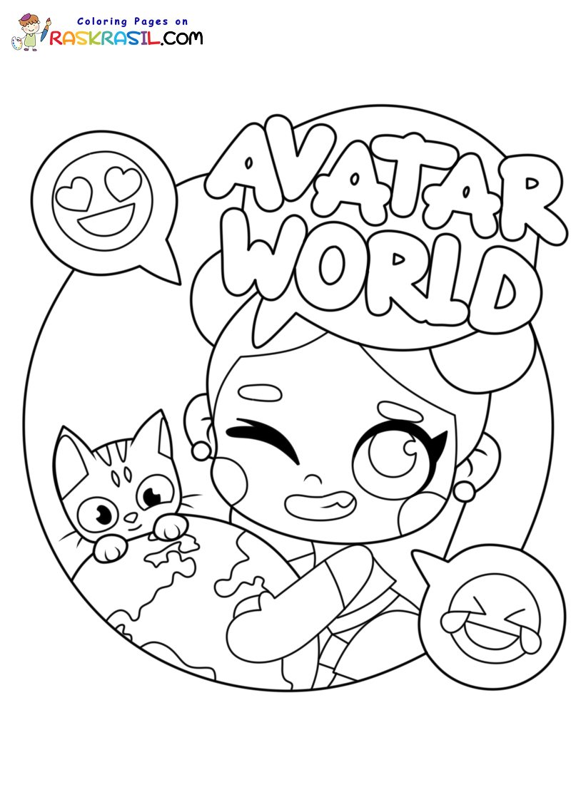 Kolorowanki avatar world darmowe malowanki do wydruku