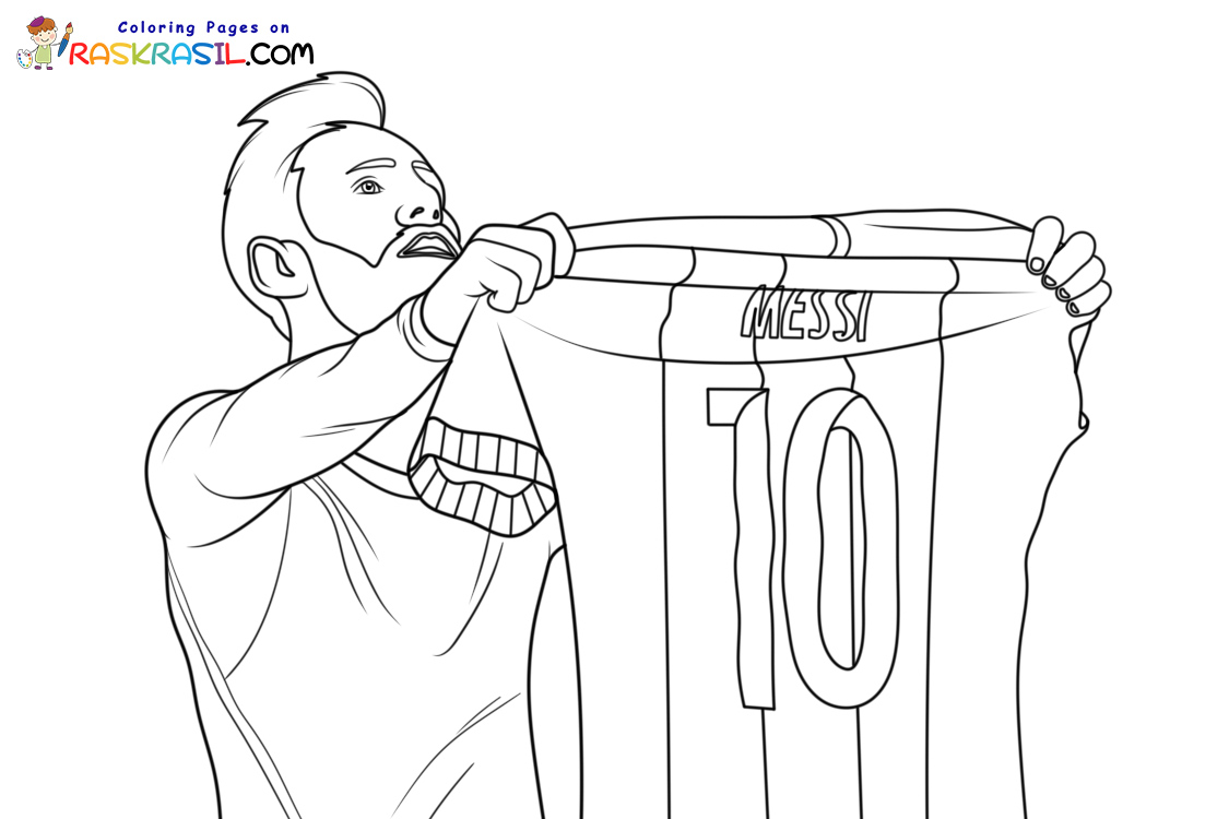 FC Barcelona Coloring Pages Free - Raskrasil.com Coloring Page Lionel Messi FC Barcelona 