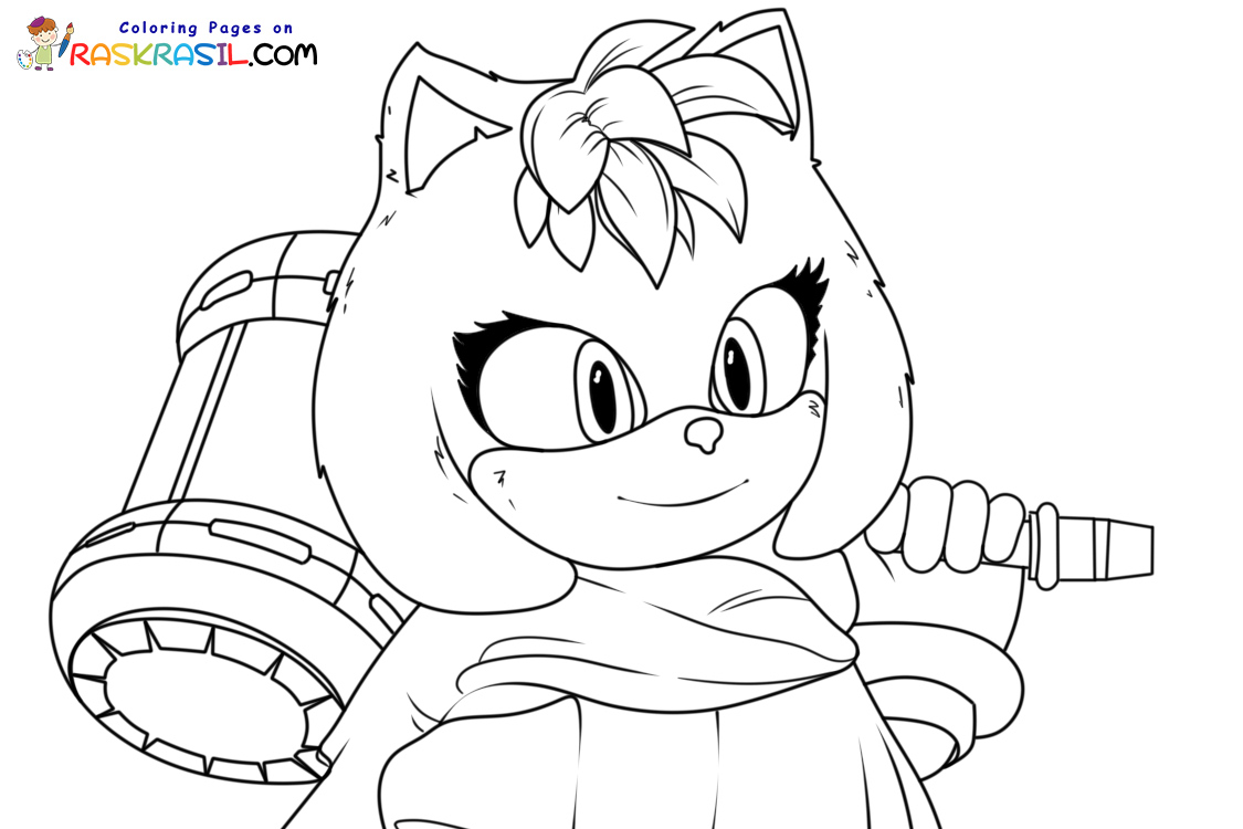 Raskrasil.com-Coloring-Page-of-Amy-Rose-from-Sonic-3