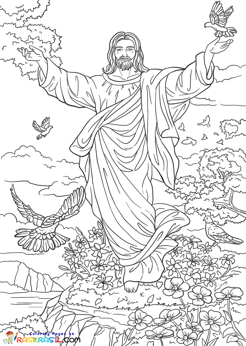 Raskrasil.com-Detailed-Coloring-Page-Jesus