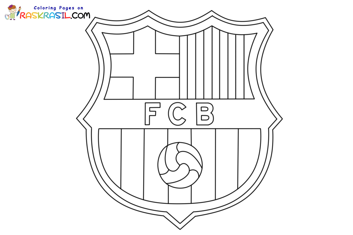FC Barcelona Coloring Pages Free Printables FC Barcelona Coloring Pages Free Printables