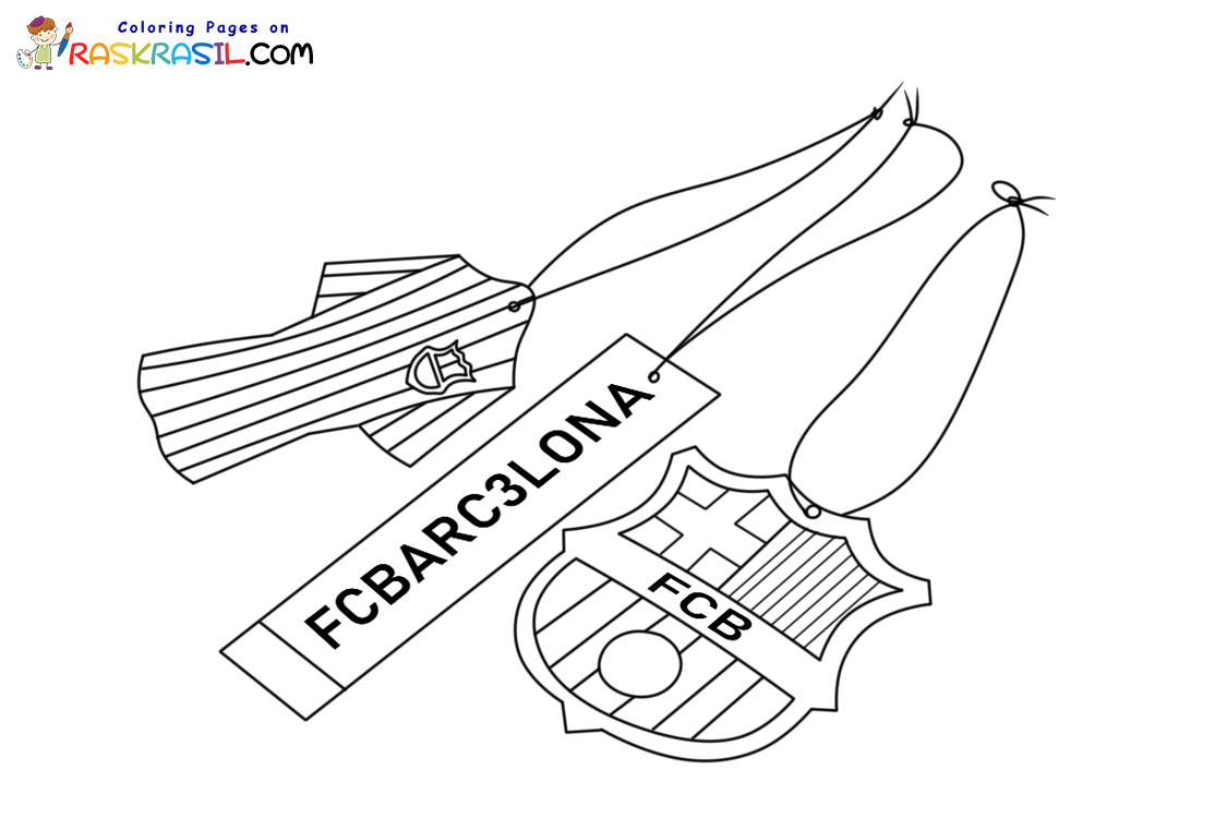 FC Barcelona Coloring Pages Free - Raskrasil.com Icons FC Barcelona Coloring Page 