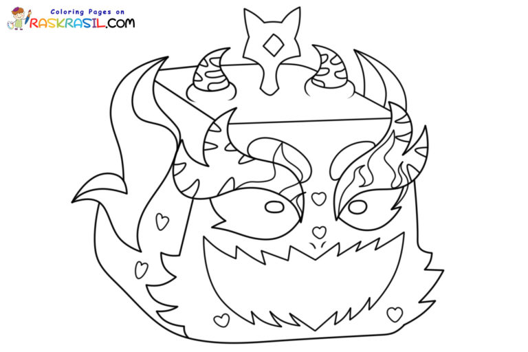 Coloriage blox fruits imprimer