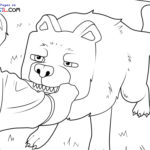 Raskrasil.com-A-Minecraft-Movie-Dog-Coloring-Page