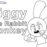 Raskrasil.com-Riggy-The-Rabbit-Monkey-Coloring-Pages-1
