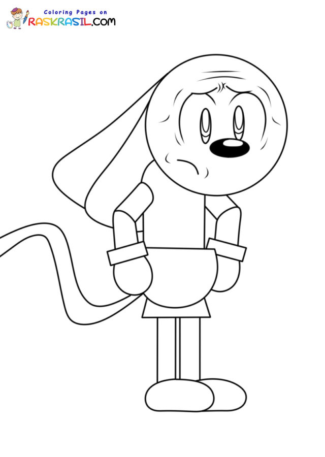 Riggy The Rabbit Monkey Coloring Pages | Free Printables