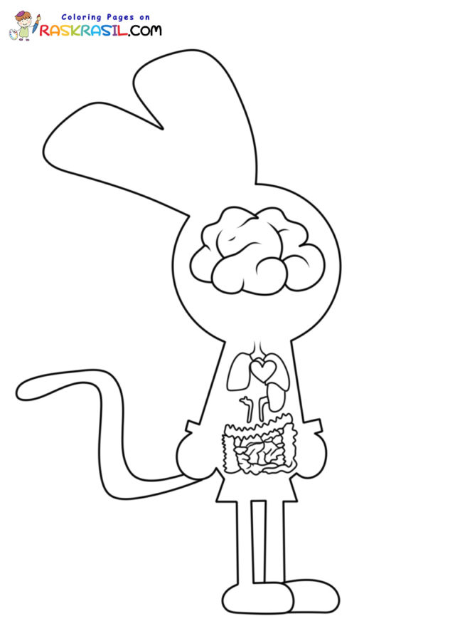 Riggy The Rabbit Monkey Coloring Pages | Free Printables