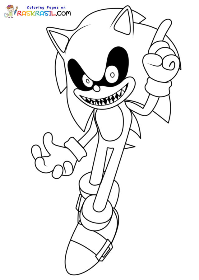 Sonic Exe Coloring Pages | New Pictures Free Printable