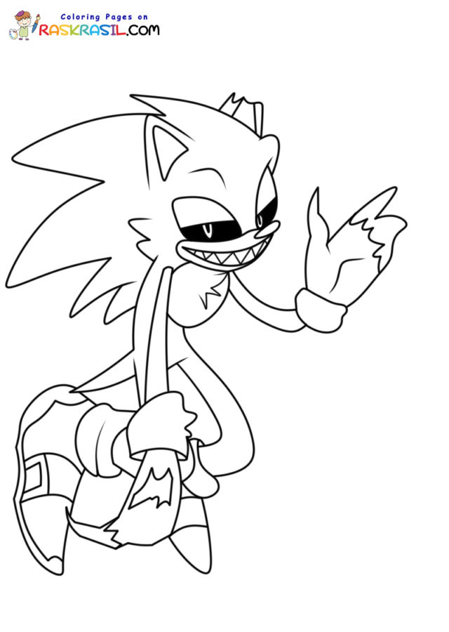 Sonic Exe Coloring Pages | New Pictures Free Printable