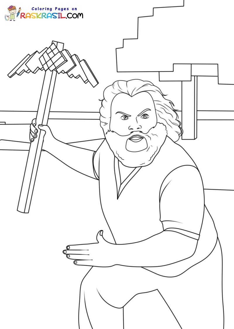 Minecraft Movie Coloring Pictures Minecraft Movie Coloring Pictures