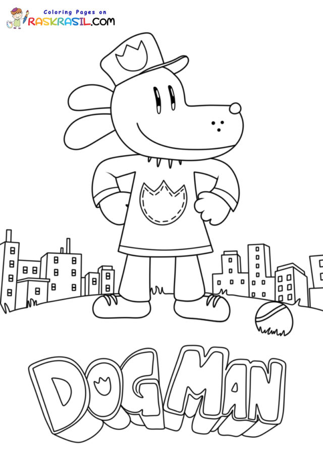 Dog Man Movie Coloring Pages | Free Printables