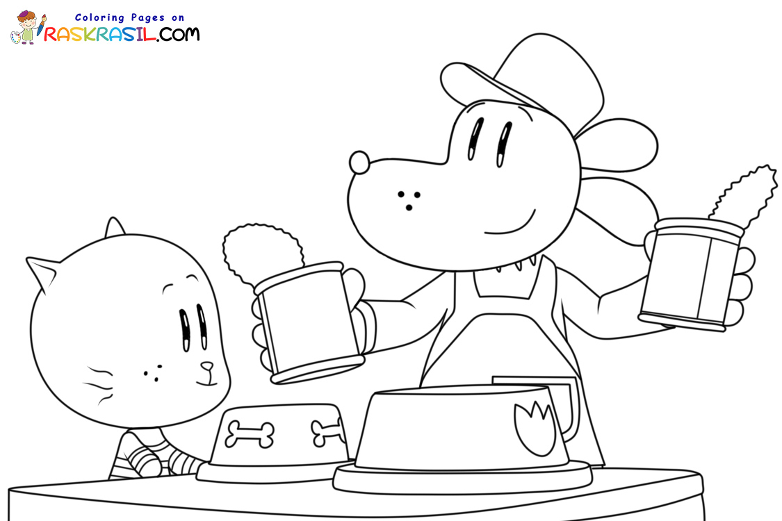 Dog Man Movie Coloring Pages | Free Printables