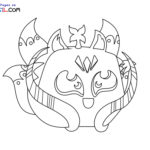 Raskrasil.com-Kitsume-Blox-Fruits-Coloring-Page